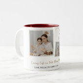 イースターモダンエレガント恵みスクリプト3写真 ツートーンマグカップ (正面左)