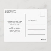 イースターモダングリーティング写真 ポストカード (裏面)