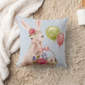 イースターモダンバガーリーニーフローラバルーンバスケット クッション (ブランケット)