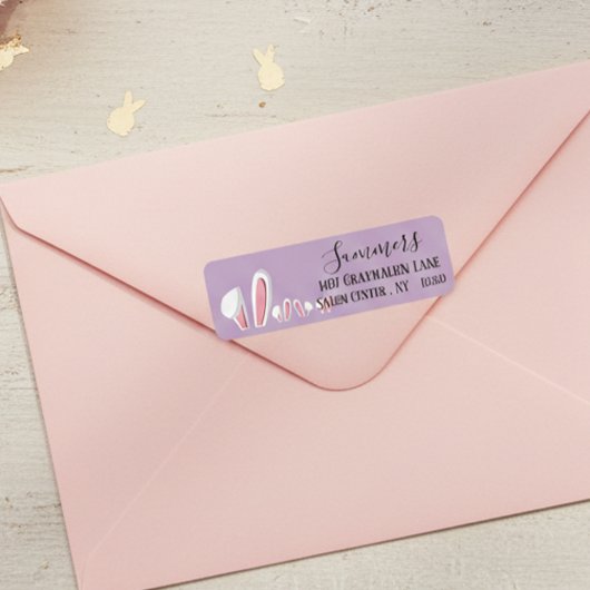 イースターモダンバニーのスクリプトアドレス ラベル