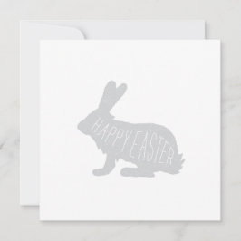 イースターモダンバニーカード – グレー |ハッピーイースター シーズンカード