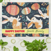 イースターモダンバニーコレクション キッチンタオル (折り畳み)