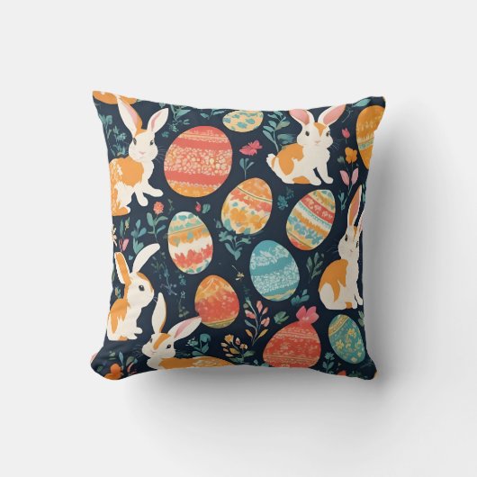 イースターモダンバニーコレクション クッション (正面)