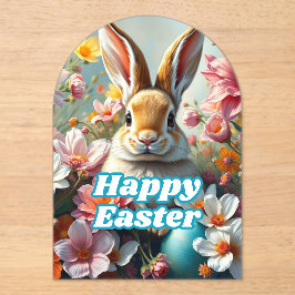 イースターモダンバニー アクリル招待状