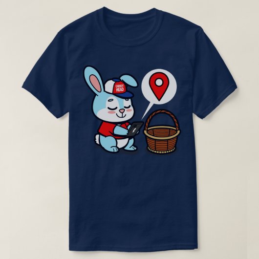 イースターモダンバニー Tシャツ (デザイン正面)