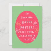 イースターモダンフローラ カード (裏面)