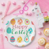 イースターモダン卵 ペーパープレート (パーティー)