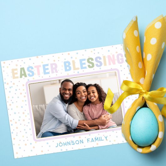 イースターモダン恵み水彩写真 カード