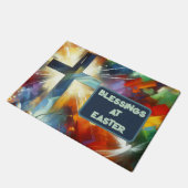 イースターモノグラムの恵み | ドアマット (アングル)