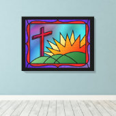 イースターモーニングキャンバス印刷 キャンバスプリント (インサイチュ (ウッドフロア))