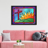 イースターモーニングキャンバス印刷 キャンバスプリント (インサイチュ (リビング))