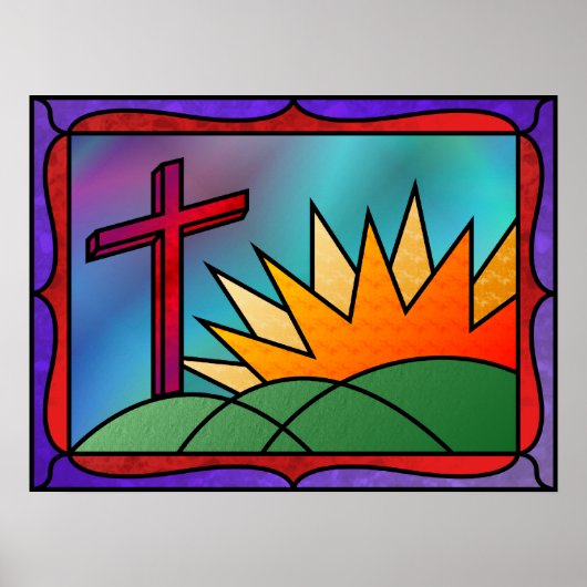 イースターモーニングプリント ポスター (正面)