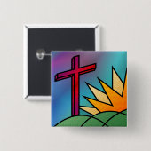 イースターモーニングボタン 缶バッジ (正面&裏面)