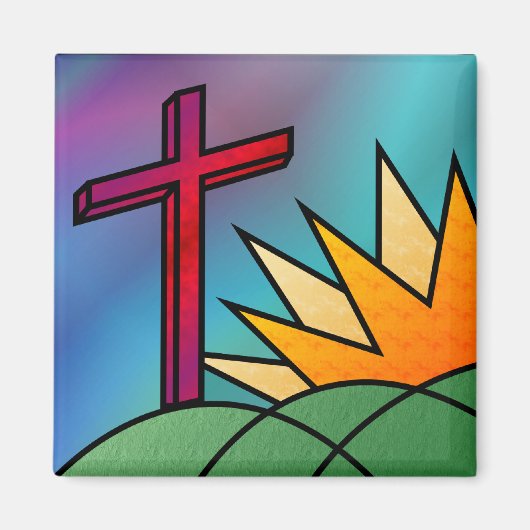 イースターモーニングマグネット マグネット (正面)