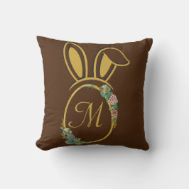 イースターユニークバニーモノグラム クッション
