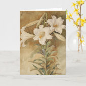 イースターユリの静物詩 | ジョン・ラ・ファージ カード (黄色い花)