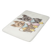 イースターヨークシャーテリアドッグ バスマット (アングル)