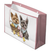 イースターヨークシャーテリアドッグ ラージペーパーバッグ (正面アングル)