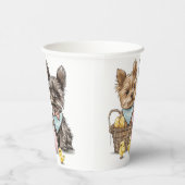 イースターヨークシャーテリアドッグ 紙コップ (右)