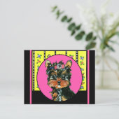 イースターヨークシャーテリアプー シーズンポストカード (スタンド正面)