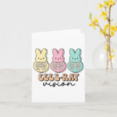 イースターラジオロジーバニー卵線視覚X線技術R カード (黄色い花)