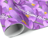 イースターラッピング紙春クロッカスギフト紙 ラッピングペーパー (ロールコーナー)