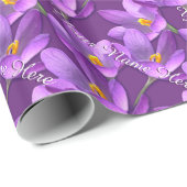 イースターラッピング紙春クロッカスギフト紙 ラッピングペーパー (ロールコーナー)