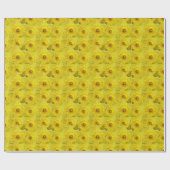 イースターラッピング紙春ダフォディルギフト紙 ラッピングペーパー (フラット)