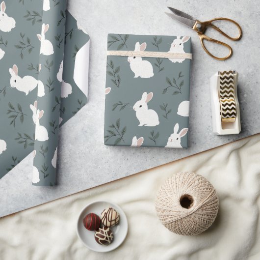 イースターラッピング紙 ラッピングペーパー (クラフト)