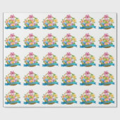 イースターラッピング紙 ラッピングペーパー (フラット)