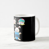 イースターラビおもしろいス動物ウサギのバニーギフト コーヒーマグカップ (正面右)