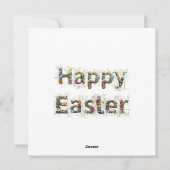 イースターラビットイースターエッグのピーター シーズンカード (裏面)