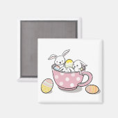 イースターラビットエッグ マグネット (正面/裏面)