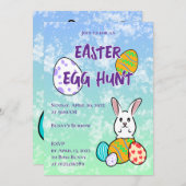 イースターラビットエッグ 招待状 (正面/裏面)