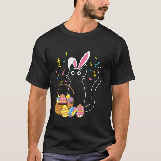 イースターラビットキャット Tシャツ (正面)