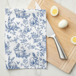 イースターラビットチノワセリーパターン キッチンタオル