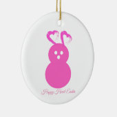 イースターラビットハートオーナメント セラミックオーナメント (右)