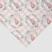 イースターラビットバニー水彩ピンクパターン 薄葉紙 (詳細)