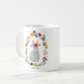 イースターラビットバニー コーヒーマグカップ (正面左)