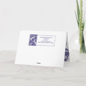 イースターラビットペイズリーブルー&ホワイトバユニークニー シーズンカード (裏面)