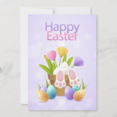 イースターラビットホリデーカード シーズンカード (正面)