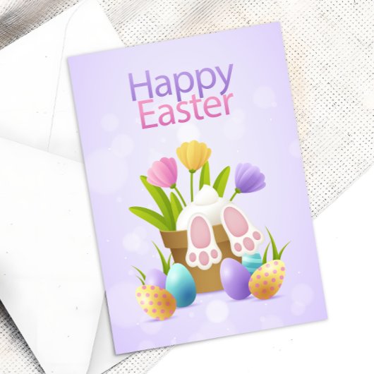 イースターラビットホリデーカード シーズンカード