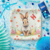 イースターラビットホリデーコレクシモダンョン ペーパープレート (パーティー)