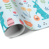 イースターラビットラッピング紙 ラッピングペーパー (ロールコーナー)