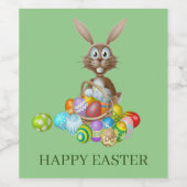 イースターラビットワインラベル ワインラベル (シングルラベル)