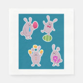 イースターラビット紙ナプキンス スタンダードランチョンナプキン (正面)