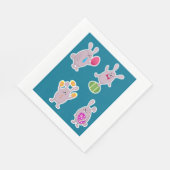 イースターラビット紙ナプキンス スタンダードランチョンナプキン (角)