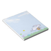 イースターラビット走メモ帳 ノートパッド (アングル)