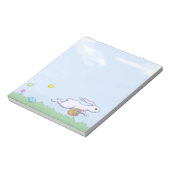 イースターラビット走メモ帳 ノートパッド (回転)