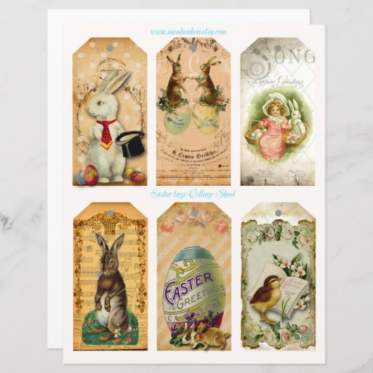 イースターラベル (正面/裏面)